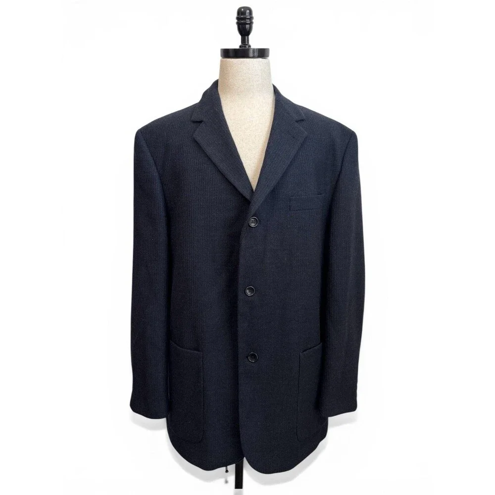 Baracuta‎ Soft NWT 100% Wool Brooklyn Half Lined Textured SportCoat Blazer 46L